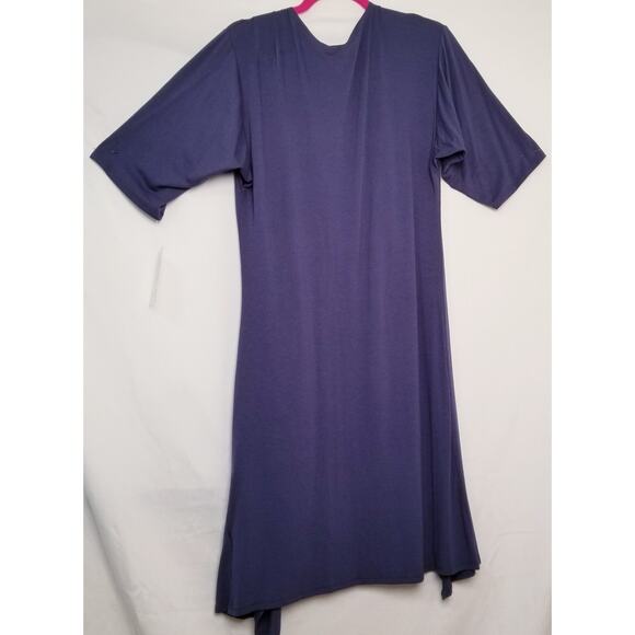 NWT's - LulaRoe Cardigan KIMONO Shirley Navy Blue Color Water Fall Front Size S - Picture 3 of 8